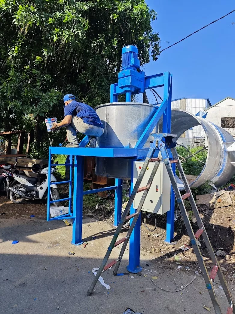 Máy khuấy trộn sơn giả đá 300 500 1000 lít - Ảnh 1