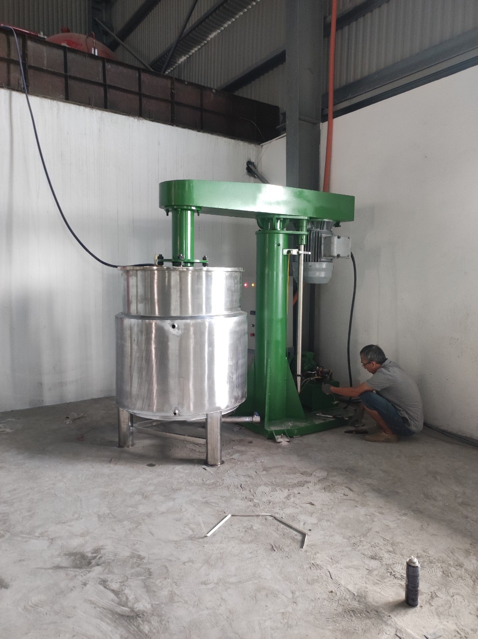 Máy nghiền bi đứng 500 1000 lít - Ảnh 1