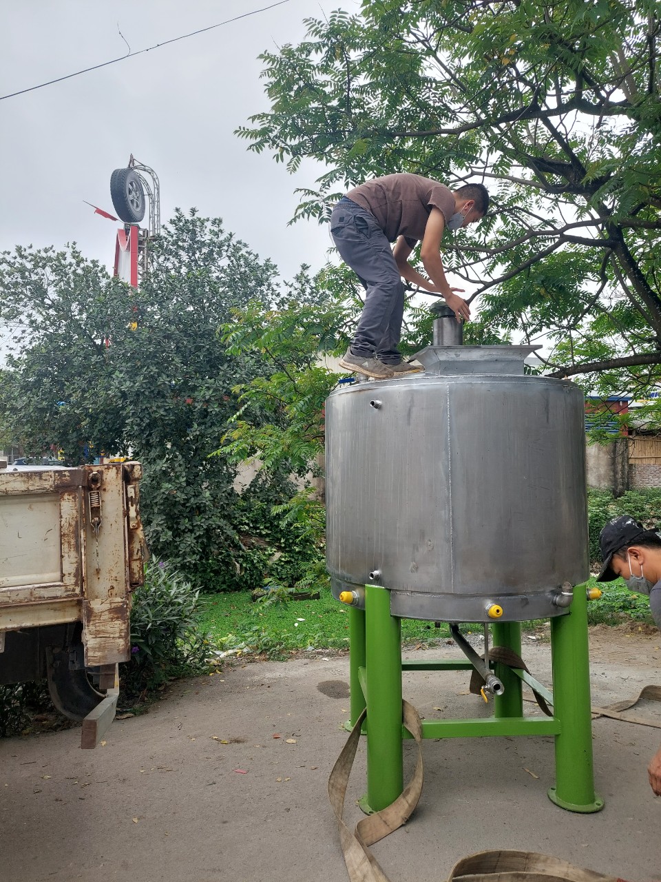 Bồn khuấy sơn 1000 2000 3000 4000 5000 lít - Ảnh 1