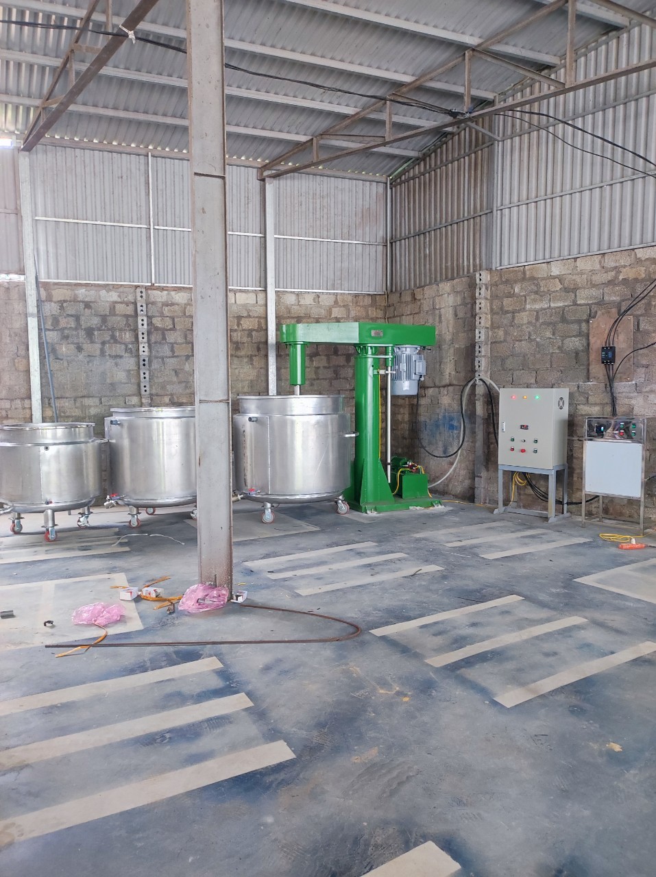Bồn khuấy sơn 2 lớp 500 1000 1500 2500 3000 lít - Ảnh 1