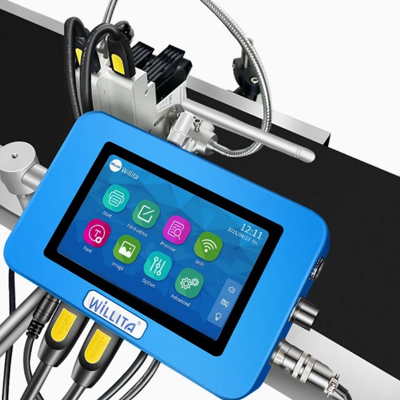 Máy in date băng tải tự động giá rẻ N88 - Ảnh 1