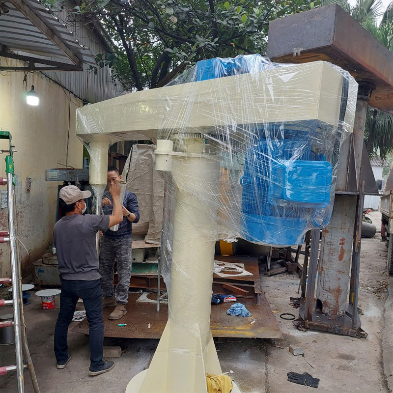 Máy khuấy sơn 45kw cổ xoay - Ảnh 1