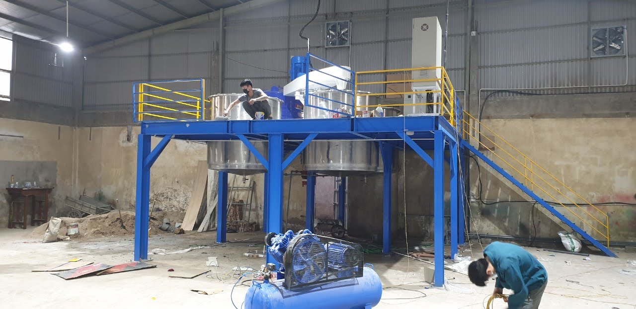 Máy khuấy sơn sàn thao tác 5000 lít chính hãng - Ảnh 1