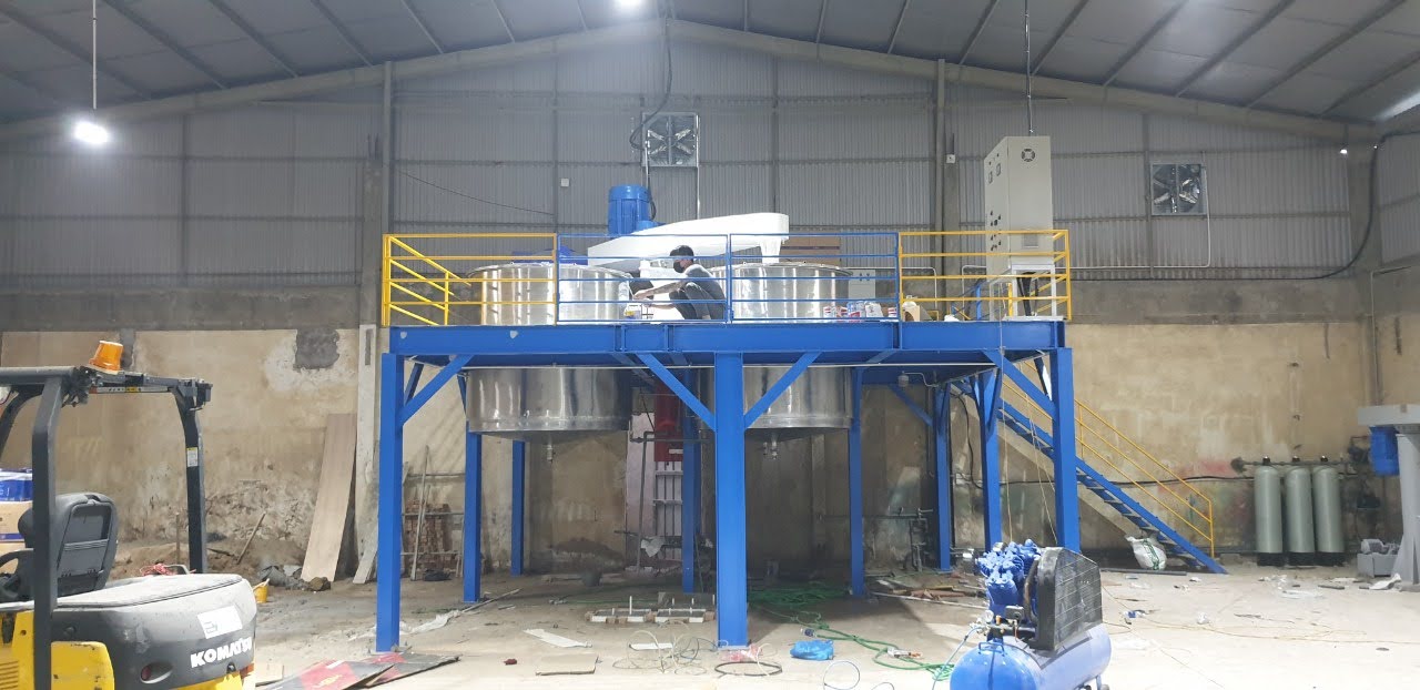 Máy khuấy sơn sàn thao tác 5000 lít chính hãng - Ảnh 1
