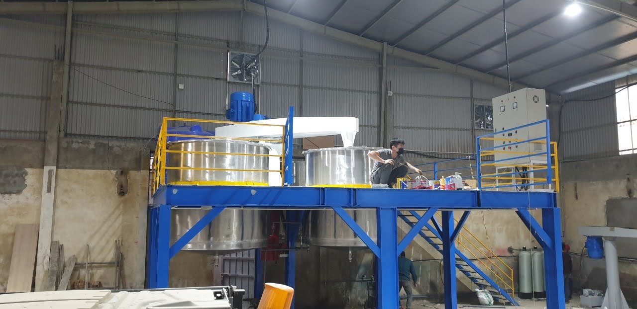 Máy khuấy sơn sàn thao tác 5000 lít chính hãng - Ảnh 1
