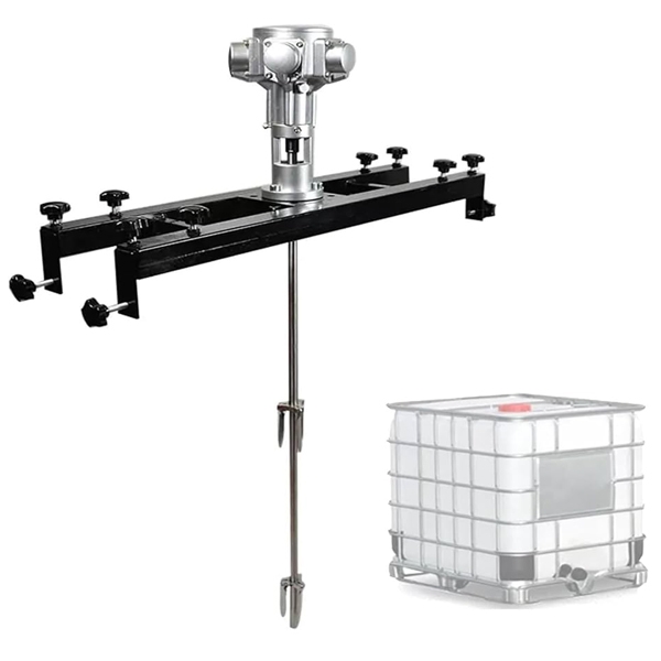 Máy khuấy hóa chất khí nén thùng IBC - Ảnh 1