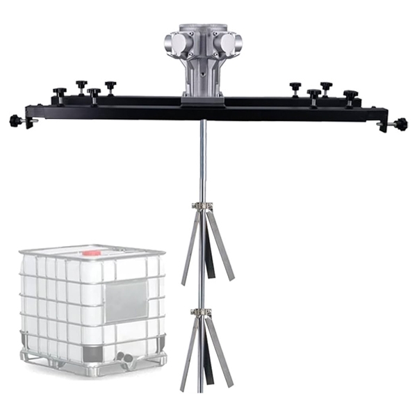 Máy khuấy hóa chất khí nén thùng IBC - Ảnh 1