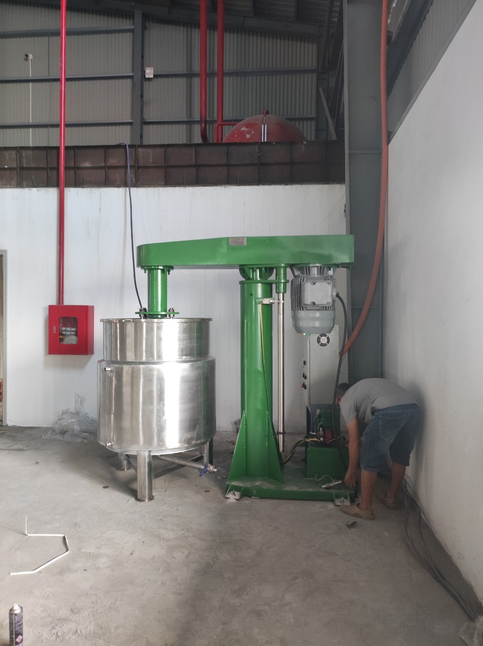 Máy nghiền bi đứng 500 1000 lít - Ảnh 1