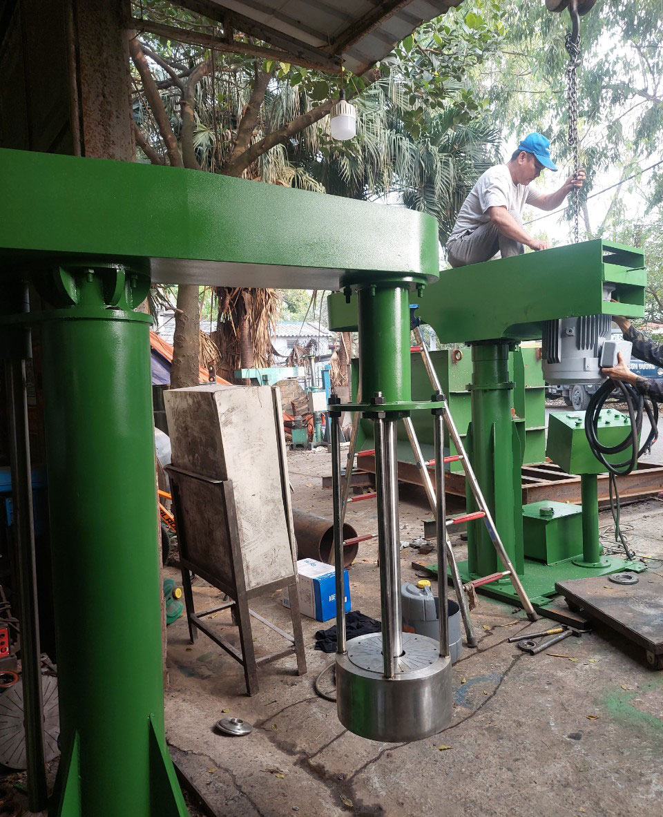 Máy nghiền sơn nước rổ bi - Ảnh 1