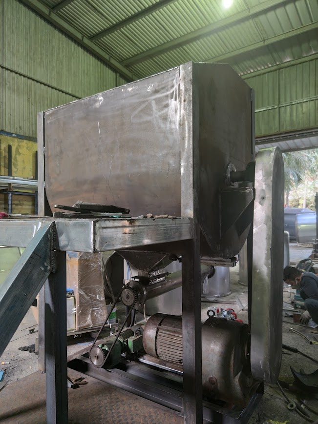 Máy trộn bột bả ngang 1000 2000kg - Ảnh 1