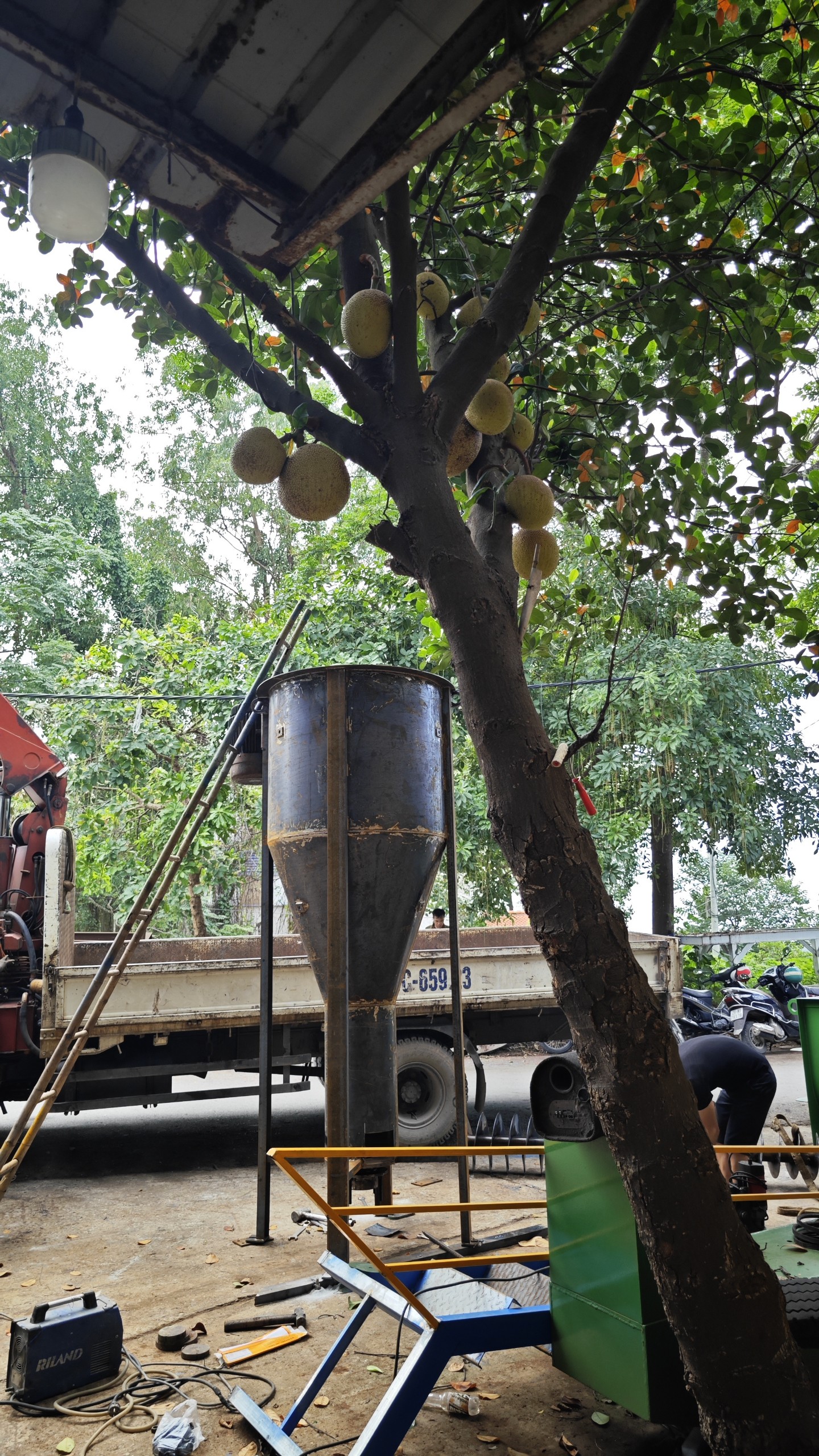 Máy trộn bột trét 1000kg 1500kg - Ảnh 1