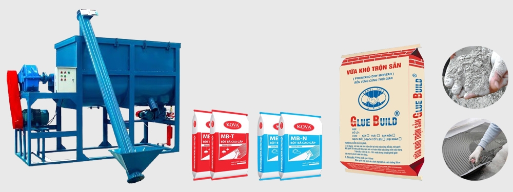 máy trộn vữa khô đa năng 2000kg