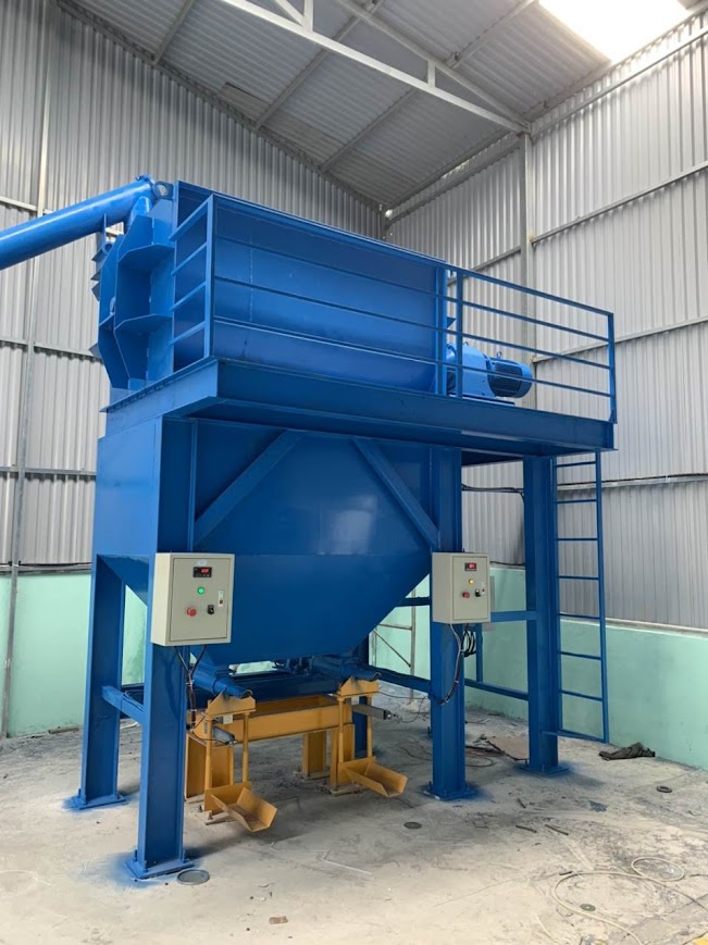 Máy trộn bột bả 2 tầng 2000Kg 50 bao - Ảnh 1