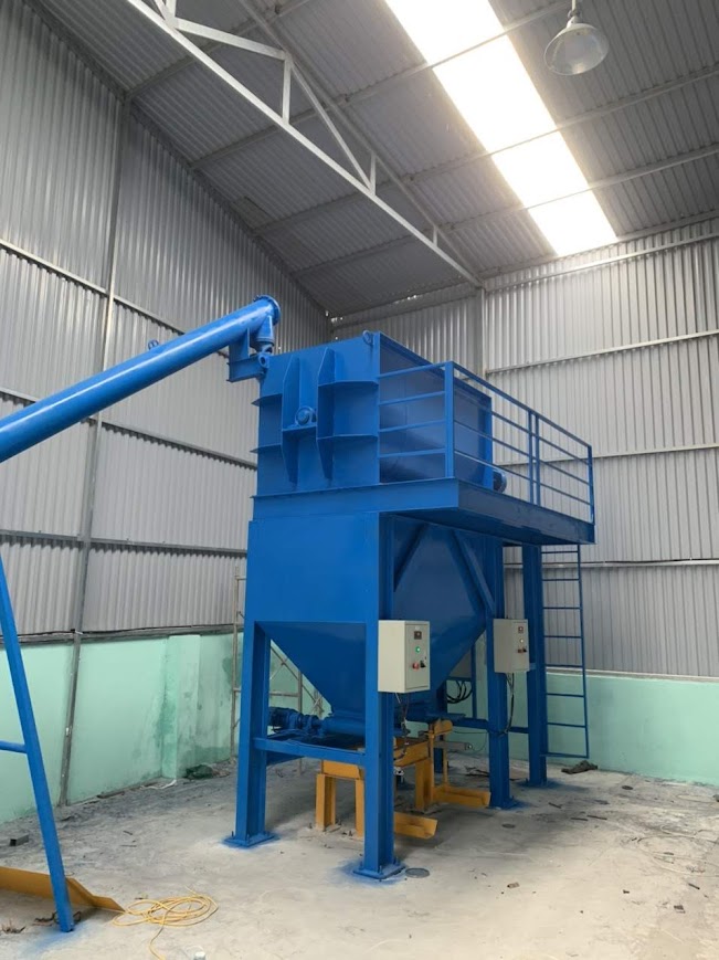 Máy trộn bột bả 2 tầng 2000Kg 50 bao - Ảnh 1
