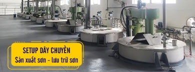 dây chuyền sản xuất sơn